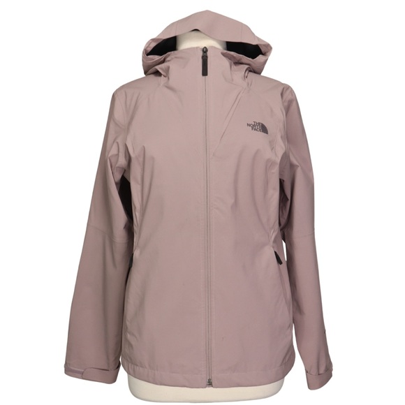 The North Face Hood Jacket Women Size M/M Full Zip Nylon Outdoor Pink Old Rose - Picture 1 of 14